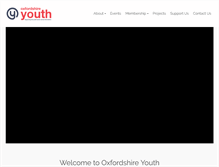 Tablet Screenshot of oxfordshireyouth.org
